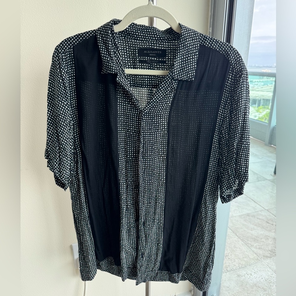 All Saints Short Sleeve Button Down